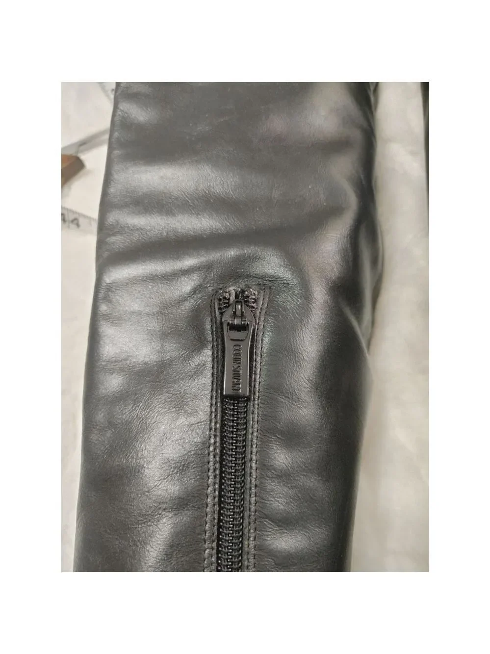 Women's Vintage COLIN STUART Black Leather Sexy Over the Knee Boots Size 6.5